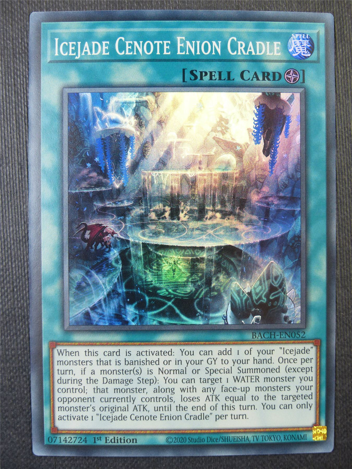 Icejade Cenote Enion Cradle BACH Super Rare - 1st ed Yguoh Card #73Y