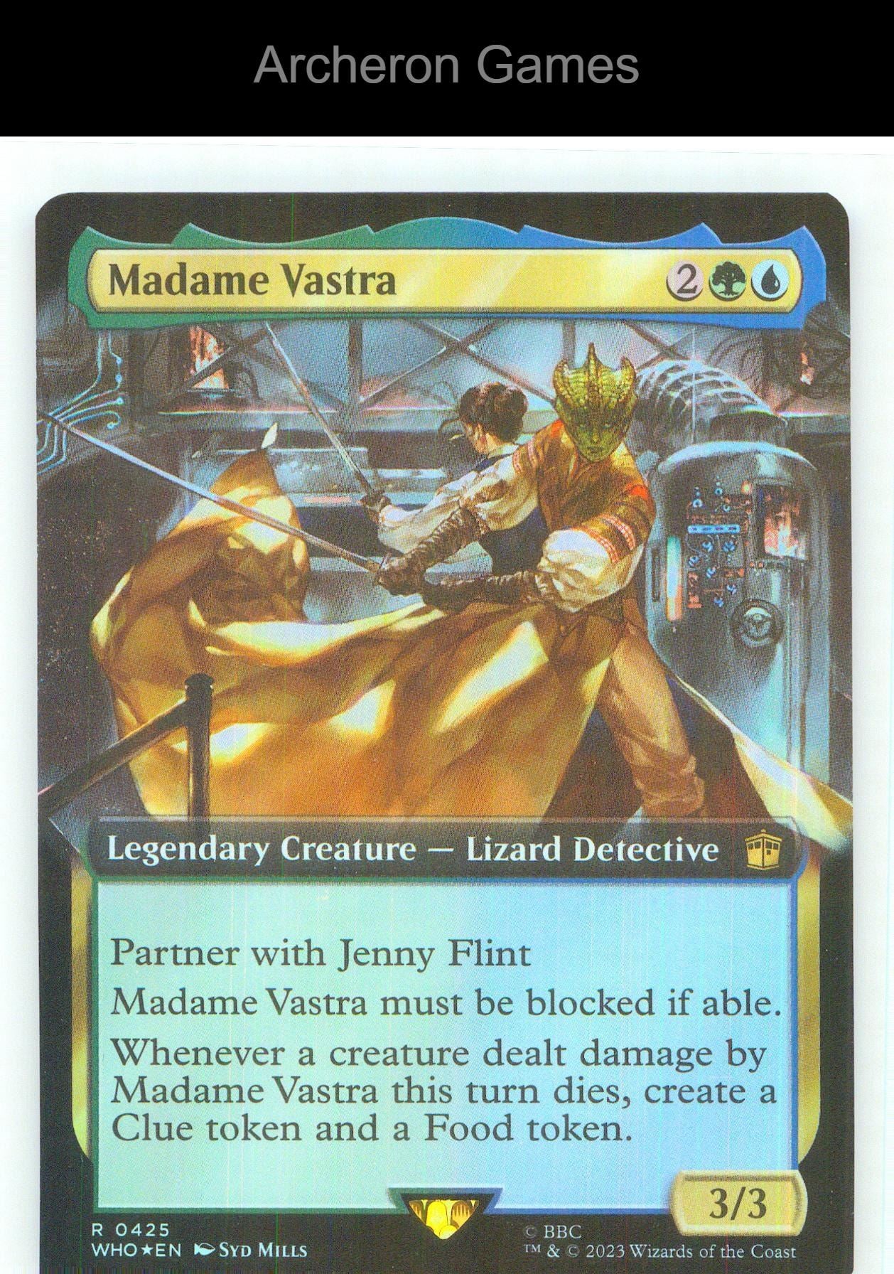 Madame Vastra (Extended Art) WHO 425 R MTG Card NM/EX+ Foil