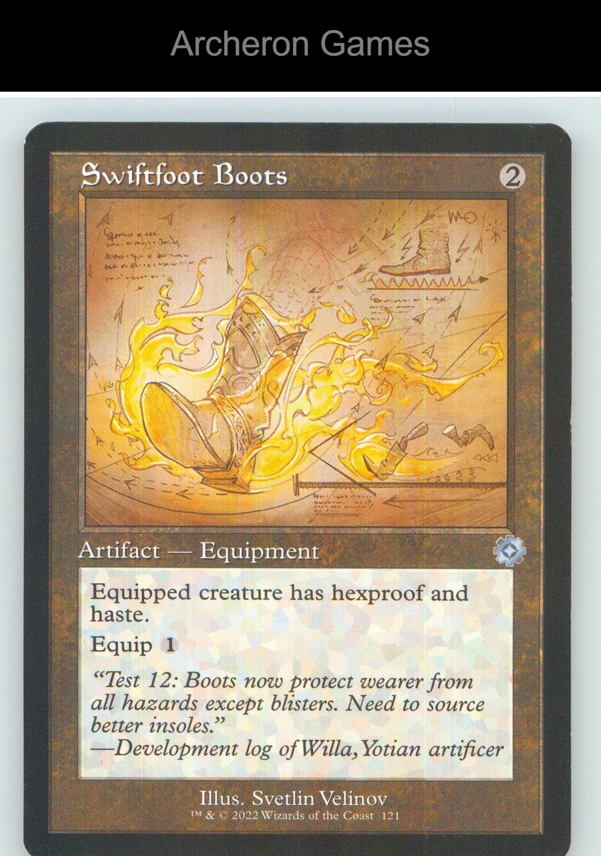 Swiftfoot Boots (Schematic) BRR 121 UC MTG Card NM/EX+