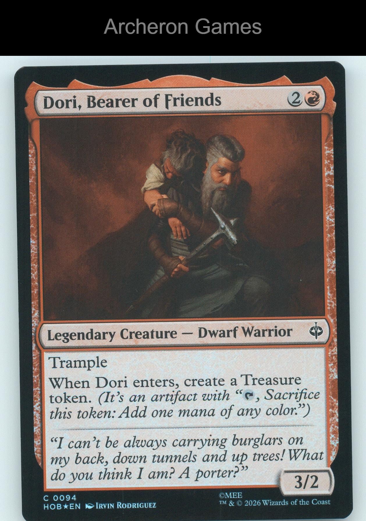 Dori, Bearer of Friends HOB 94 C MTG Card The Hobbit