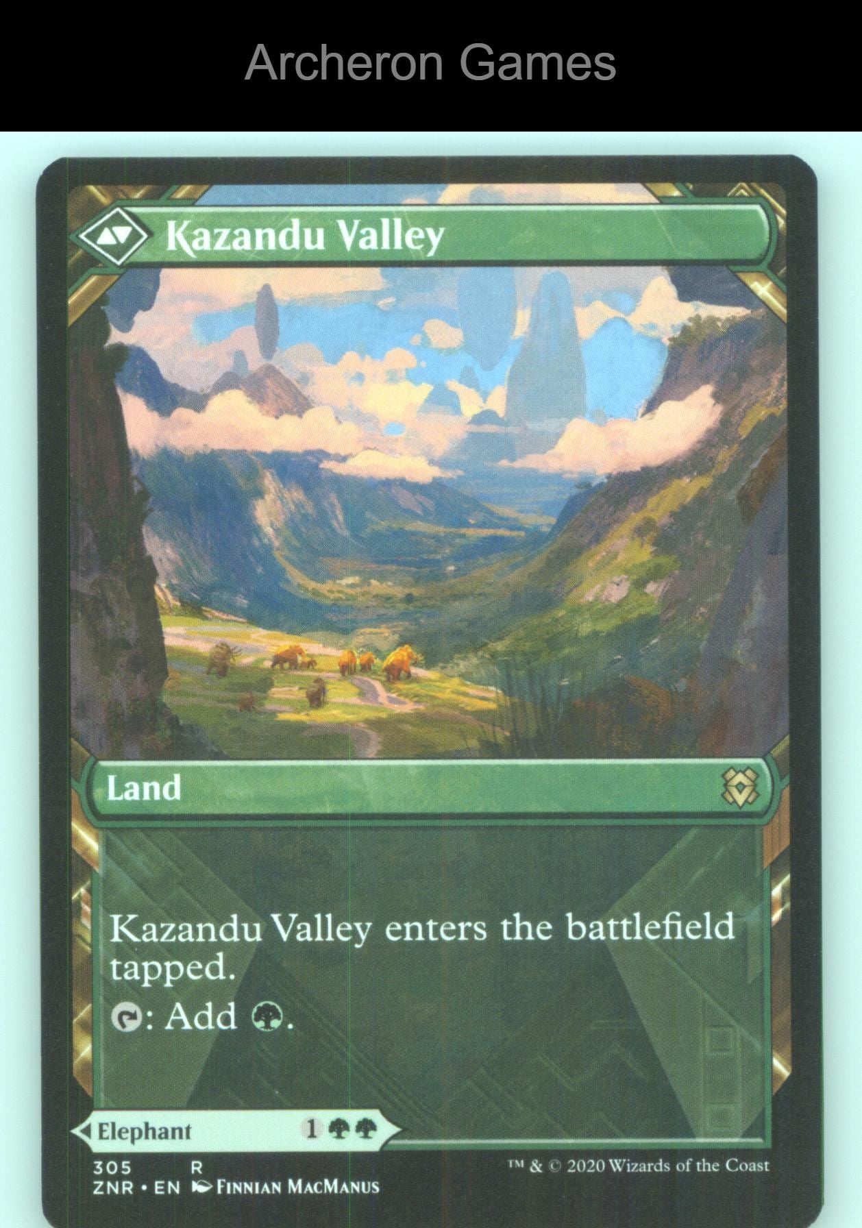 Kazandu Mammoth (Showcase) 305 R MTG Card Zendikar Rising