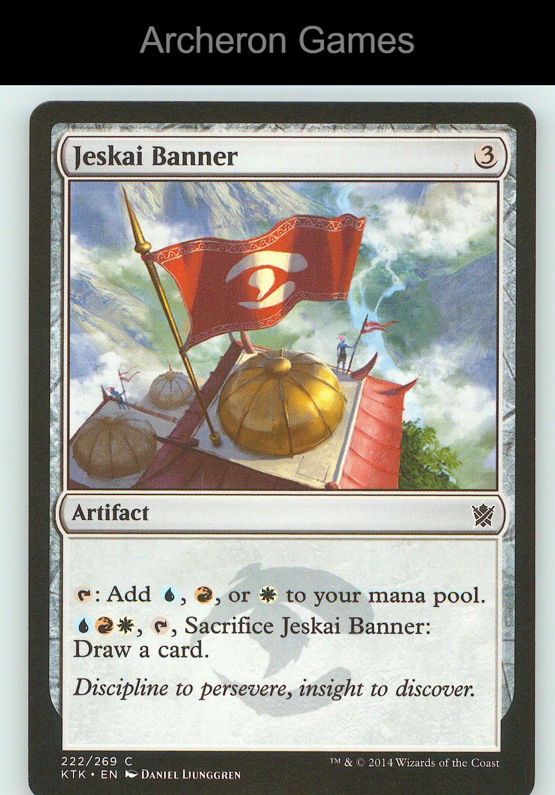 Jeskai Banner KTK 222 C MTG Card NM/EX+