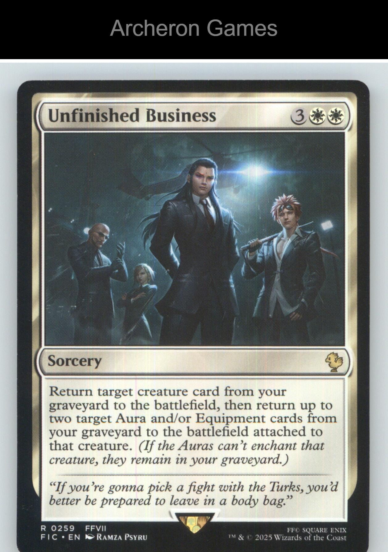 Unfinished Business FIC 259 R MTG Card NM/EX+