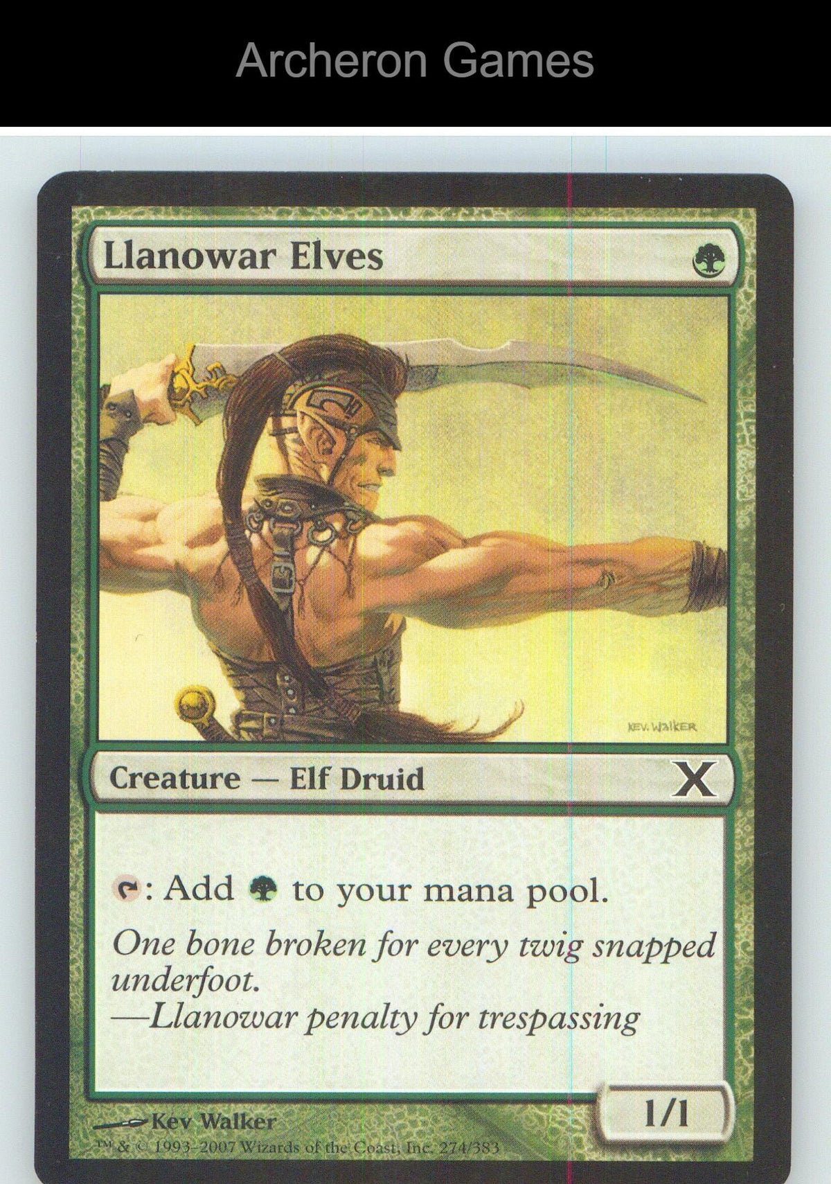 Llanowar Elves 9 C MTG Card NM/EX+