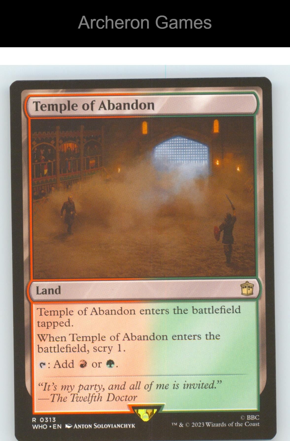 Temple of Abandon WHO 313 R MTG Card NM/EX+