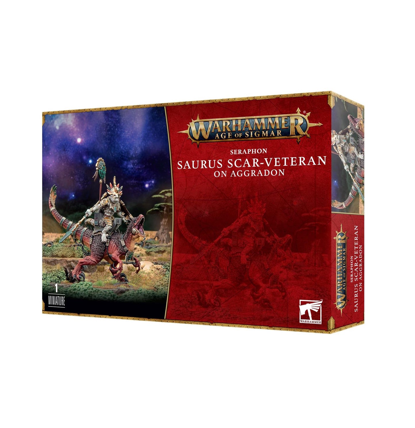 Saurus Scar Veteran on Aggradon - Seraphon - Warhammer Age of Sigmar