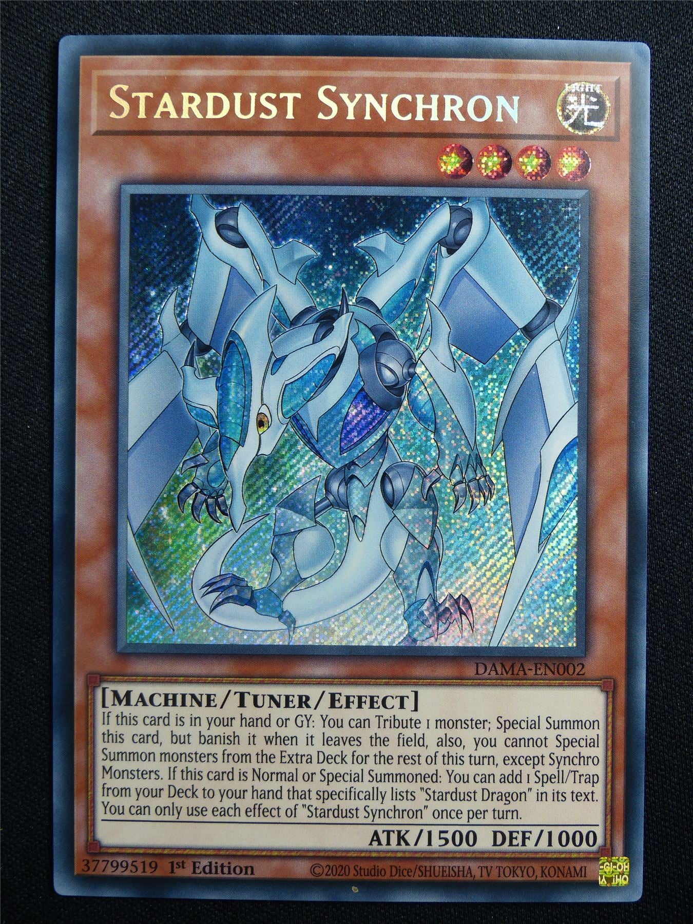 Stardsut Synchron DAMA Secret Rare - 1st ed Yugoioh Card #31D
