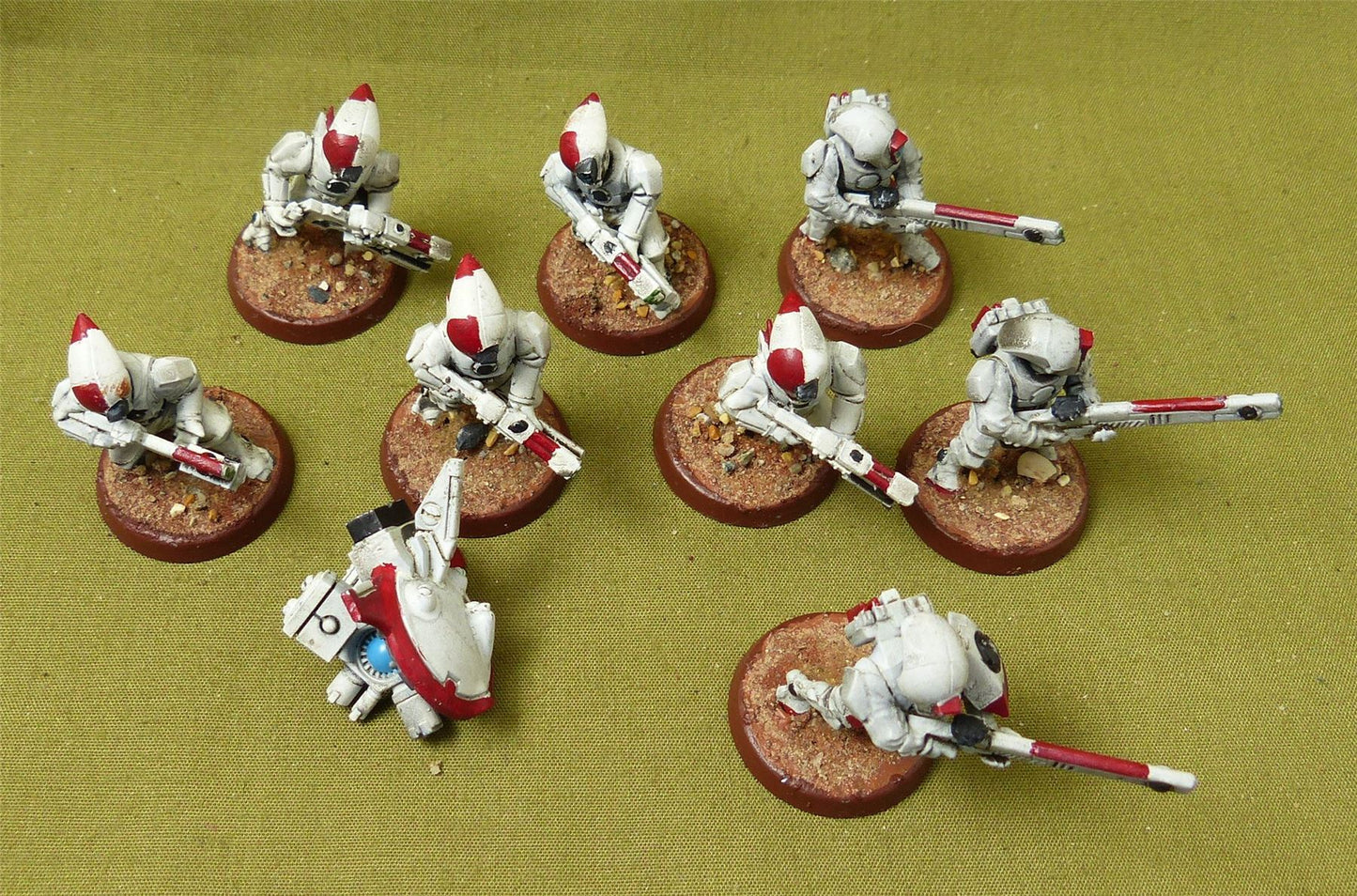 Fire Warriors Strike Team set of 8 painted - Tau Empire - Warhammer 40K #JI