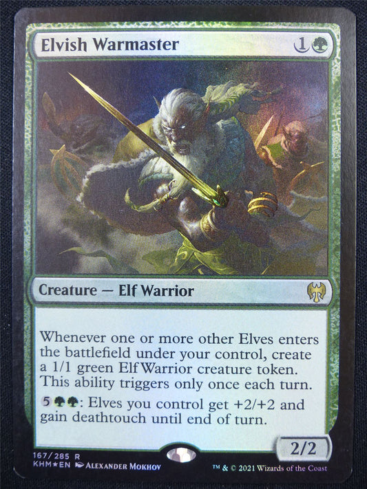 Elvish Warmaster Foil - KHM - Mtg Card #4KH