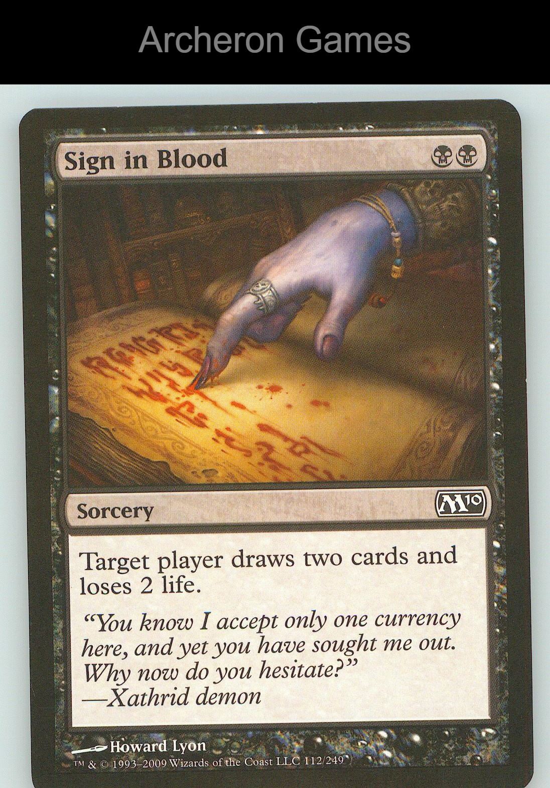 Sign in Blood DGL 49 C MTG Card NM/EX+