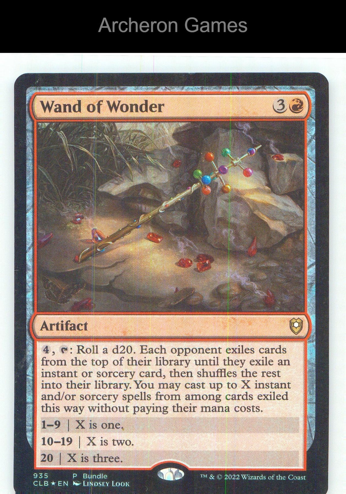 Wand of Wonder (CLB Bundle) 935 P MTG Card NM/EX+ Foil