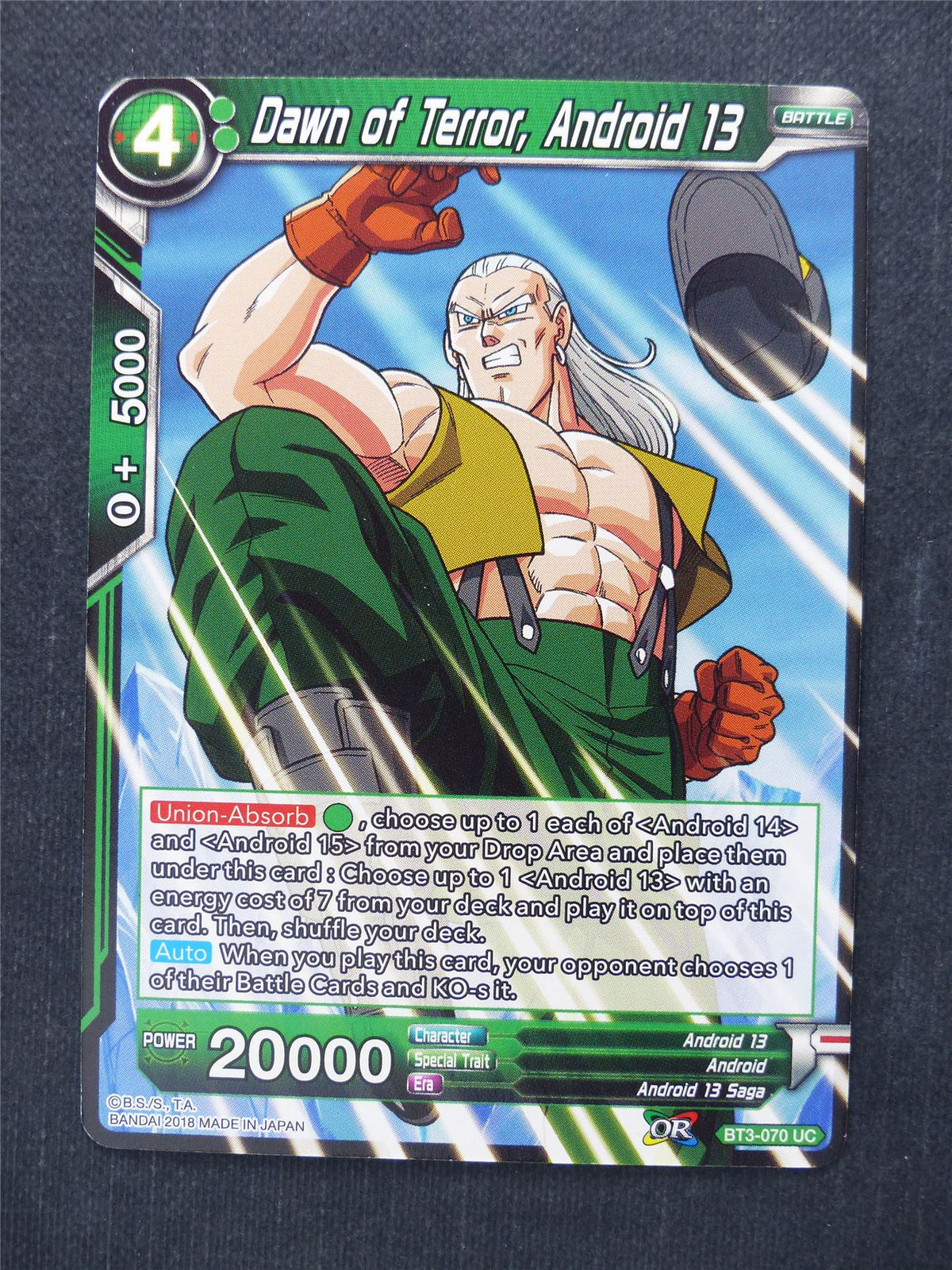 Dawn of Terror Android 13 - Dragon Ball Super Cards #ER