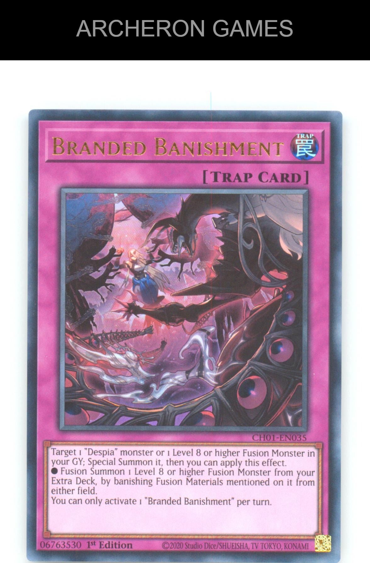 Branded Banishment Ultra Rare YUGIOH Card 1st Edition