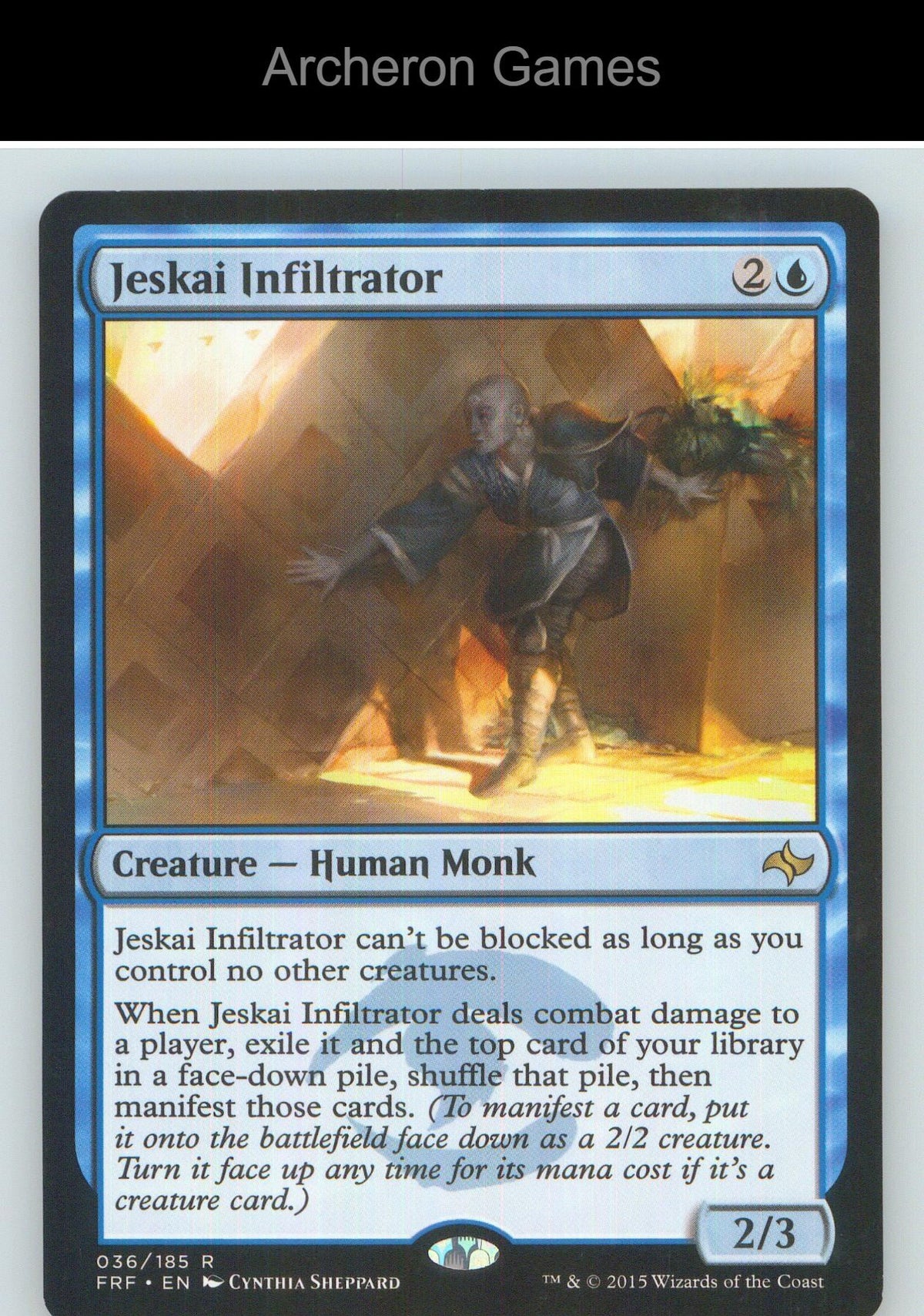 Jeskai Infiltrator FRF 36 R MTG Card NM/EX+