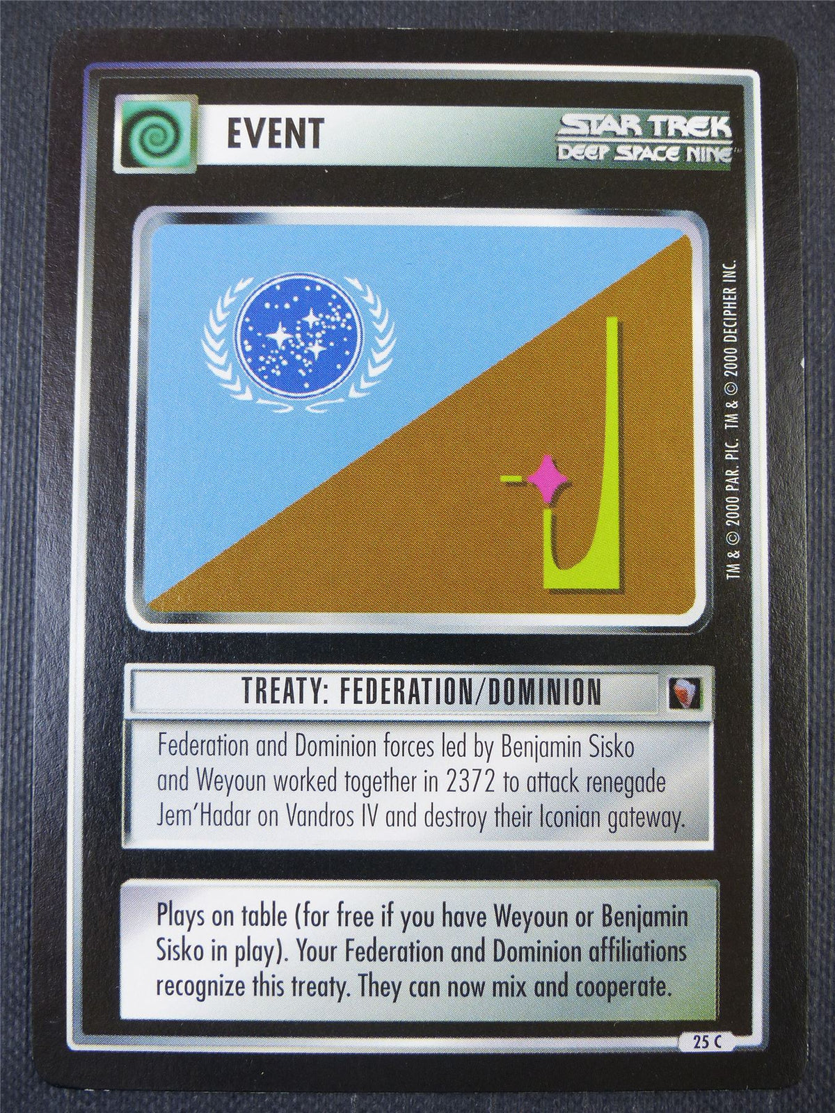 Treaty: Federation/Dominion - DS9 - Star Trek Card #663