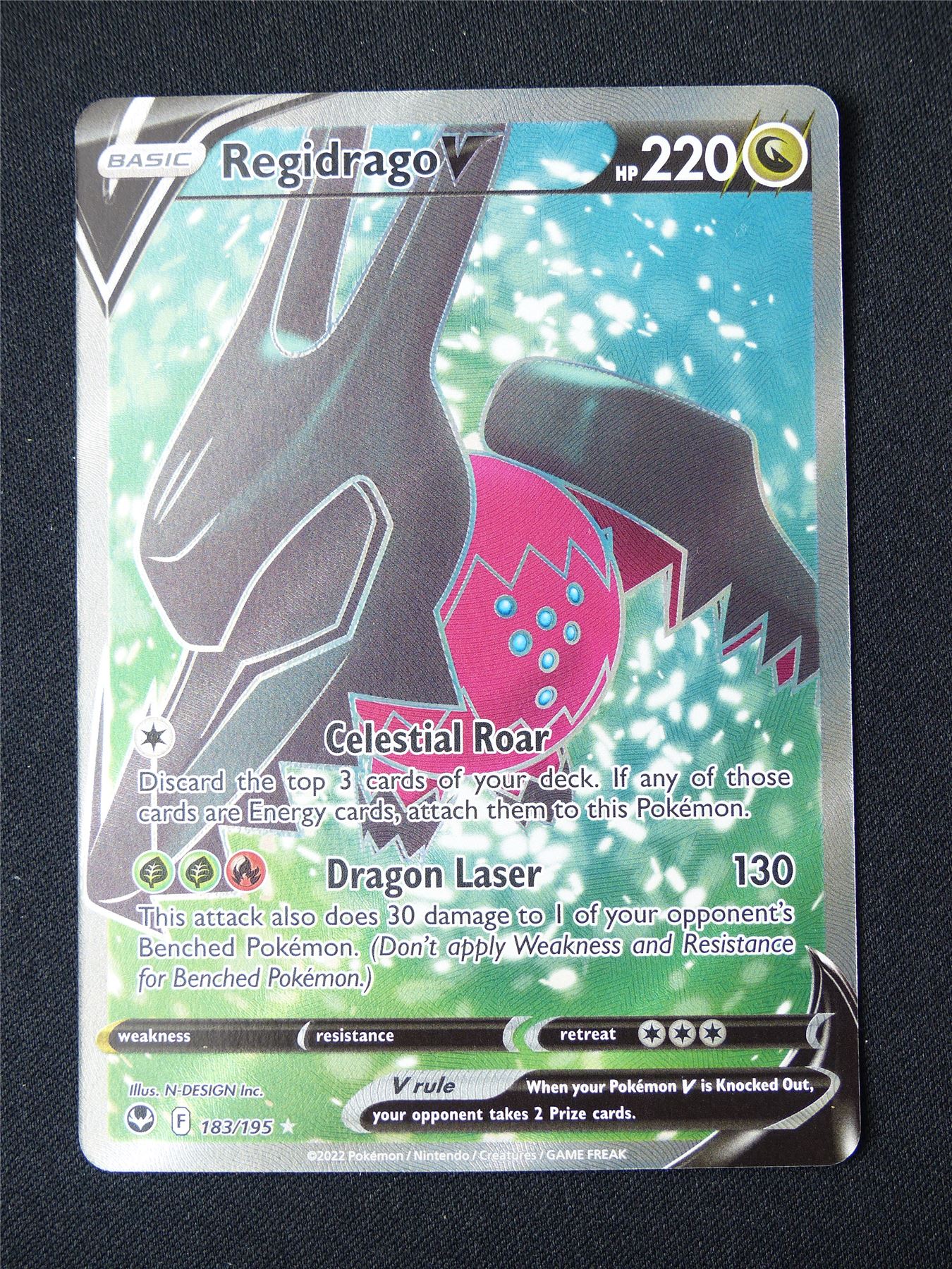 Regidrago V 183/195 Textured Holo - Pokemon Card #1YA