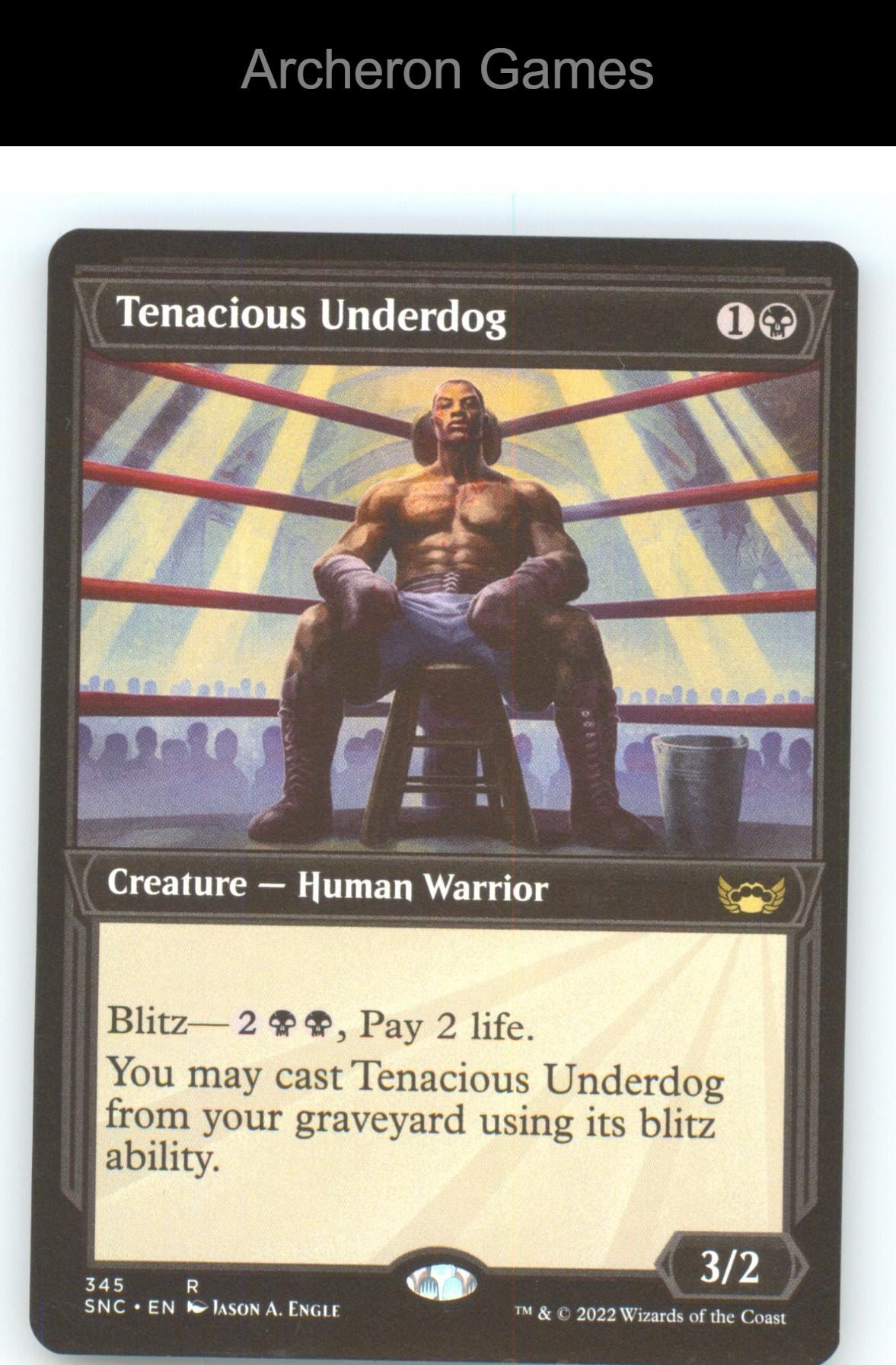 Tenacious Underdog (Showcase) SNC 345 R MTG Card NM/EX+