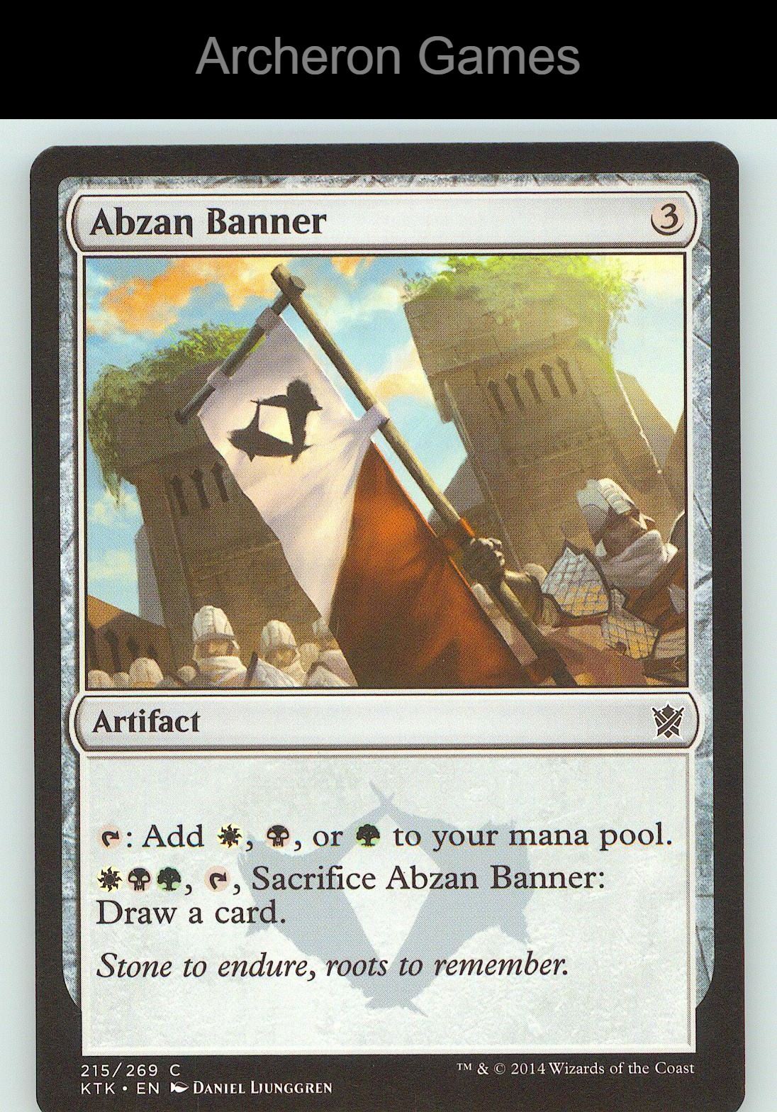 Abzan Banner KTK 215 C MTG Card NM/EX+