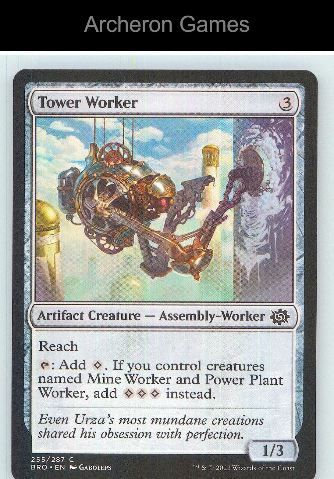 Tower Worker BRO 255 C MTG Card NM/EX+