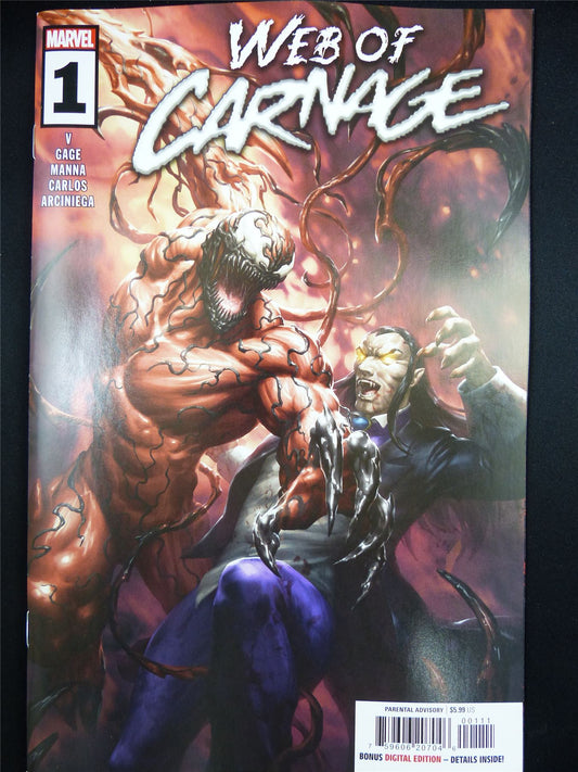 Web of CARNAGE #1 - Sep 2023 Marvel Comic #25J