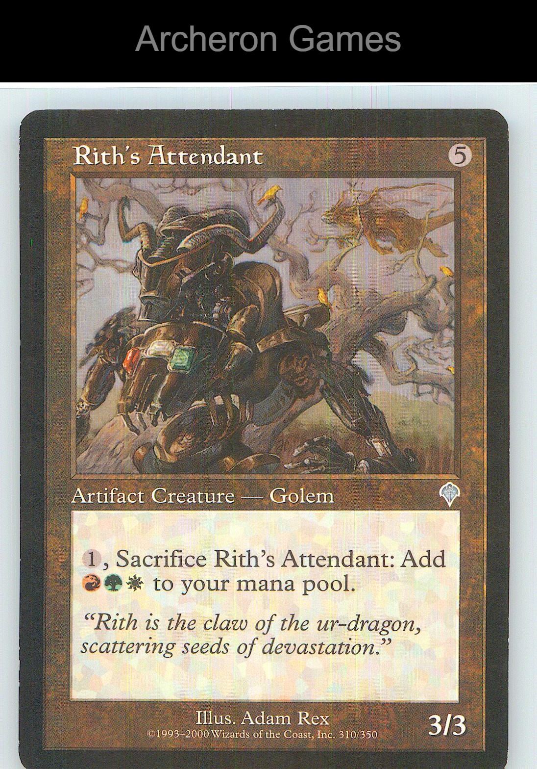 Rith's Attendant INV 310 UC MTG Card NM/EX+