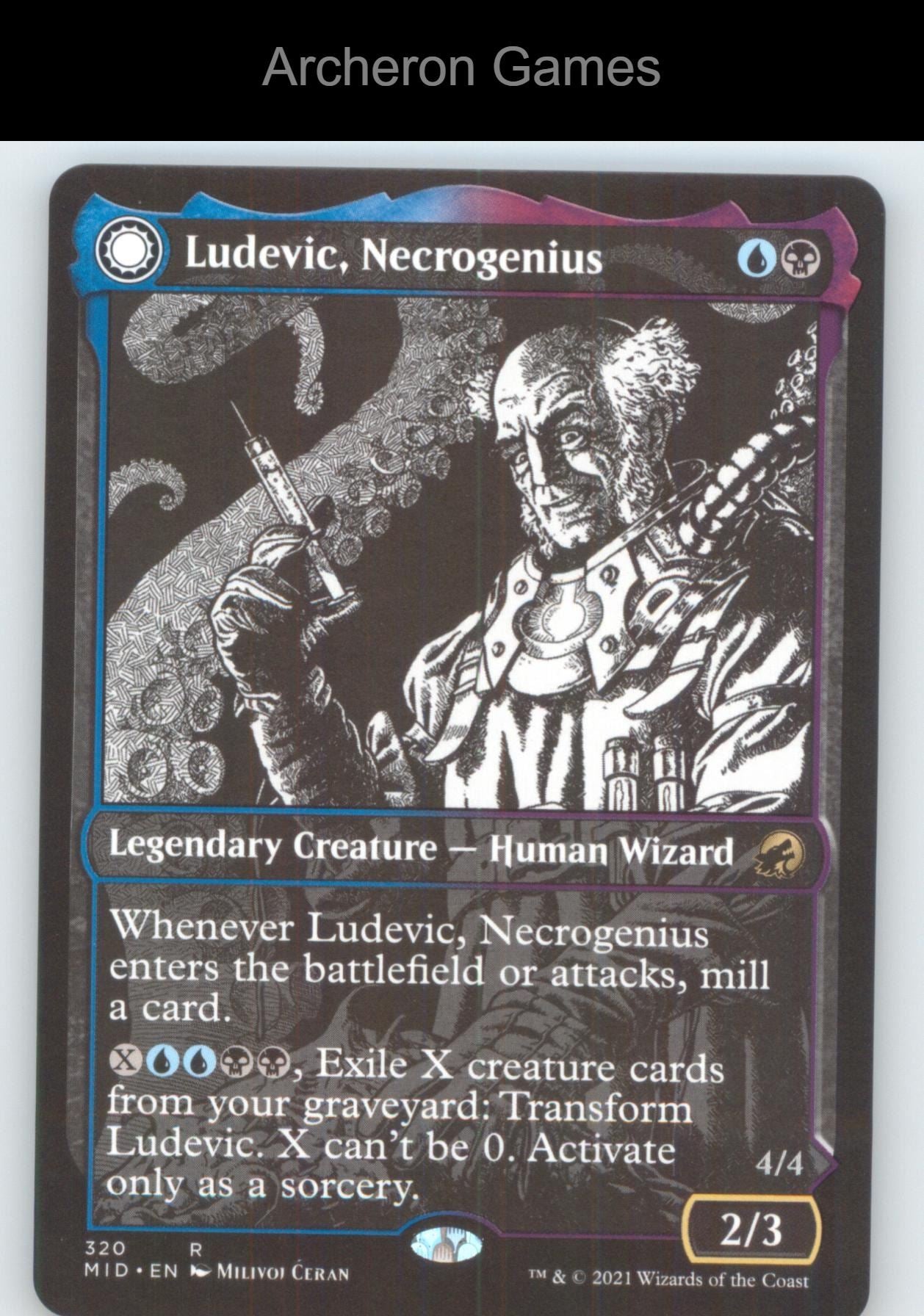 Ludevic, Necrogenius (Showcase) 320 R MTG Card Innistrad: Midnight Hunt