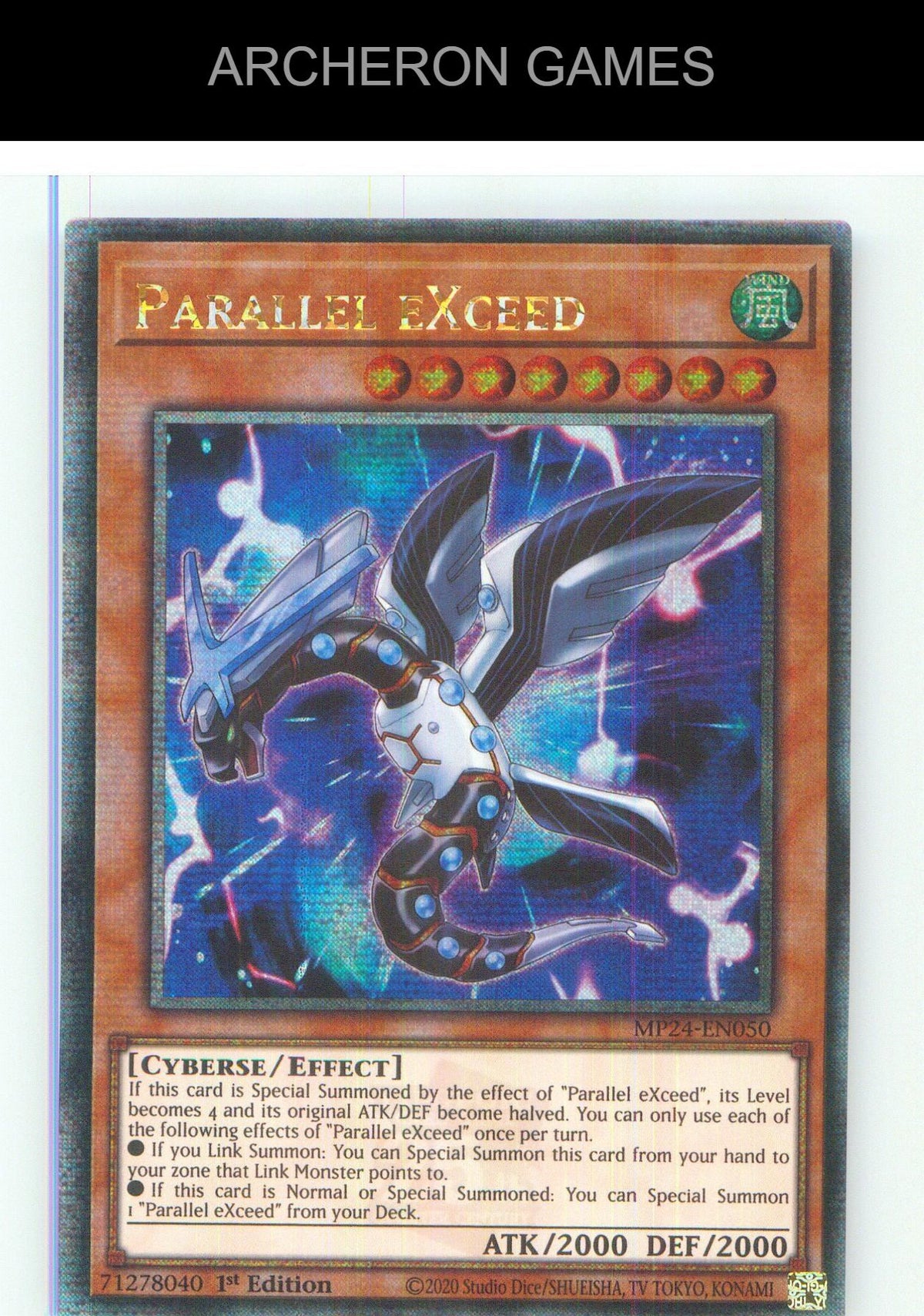 Parallel eXceed (Quarter Century Secret Rare) YUGIOH Card 1st Edition