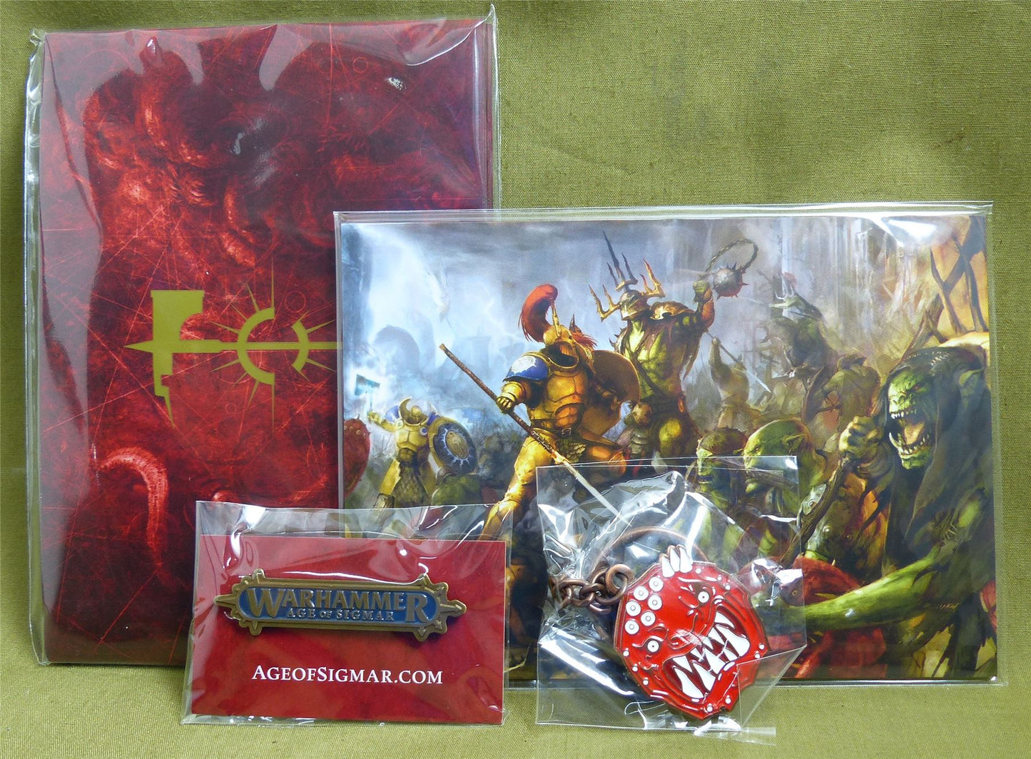 Dominion Art cards sleeves Pin Badges - Warhammer AoS #5AJ