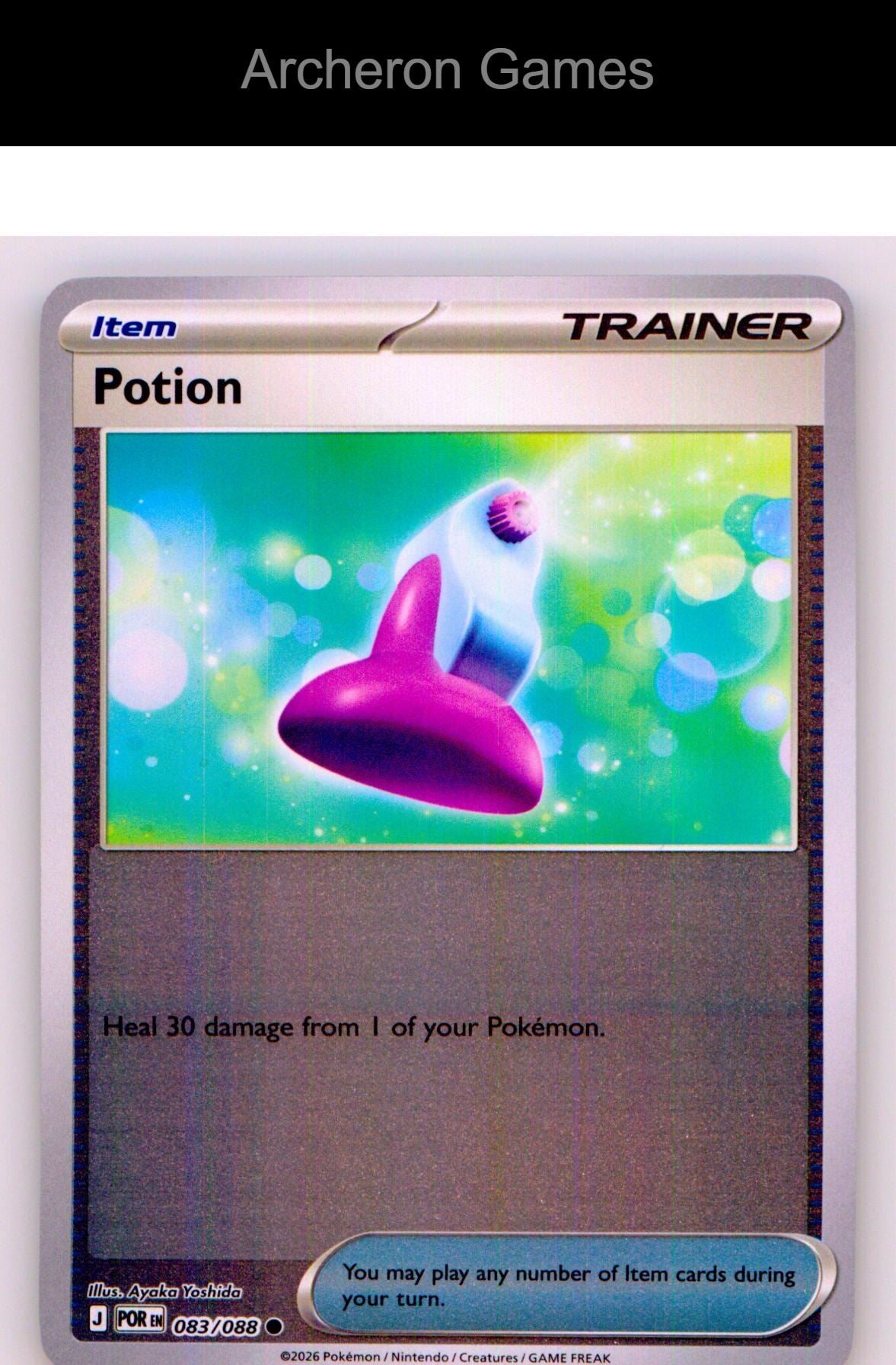 Pokemon Card Potion ME03 083/088 C Perfect Order Reverse Holo