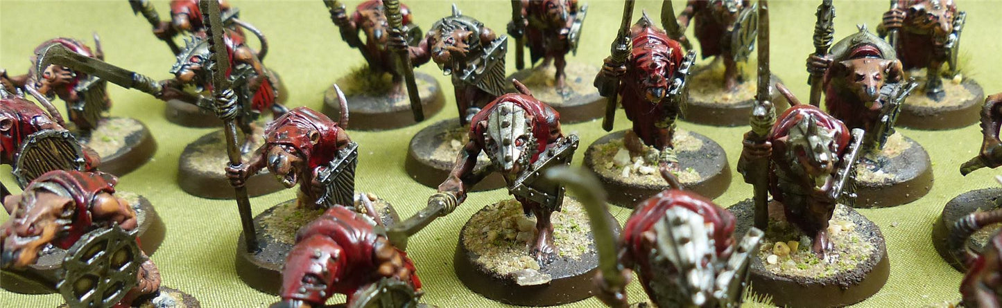 Clanrats painted - Skaven - Warhammer AoS #16K