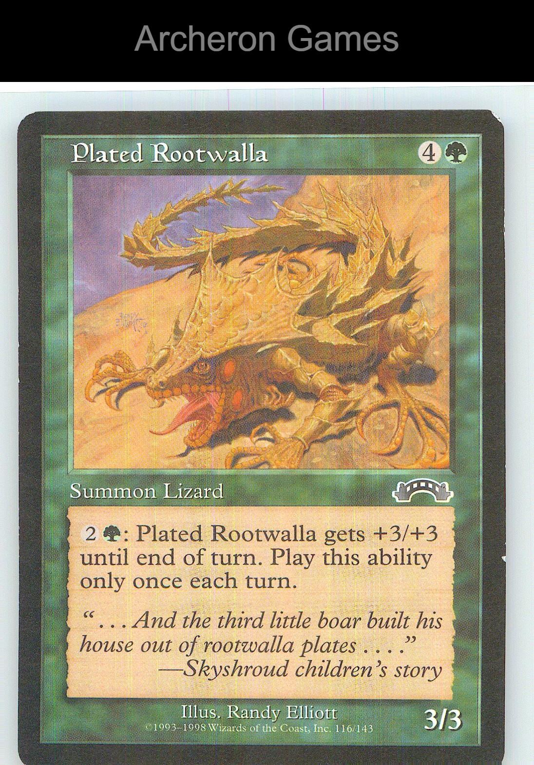 Plated Rootwalla EXO 116 C MTG Card NM/EX+
