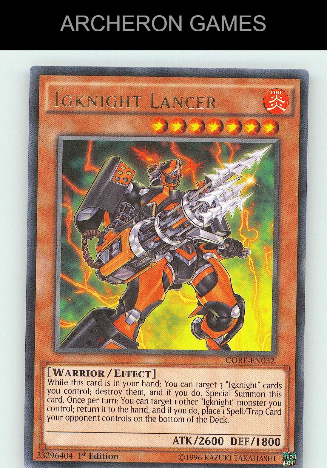 Igknight Lancer R YUGIOH Card Unlimited