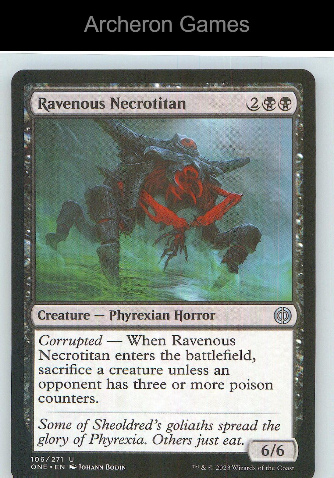 Ravenous Necrotitan ONE 106 UC MTG Card NM/EX+