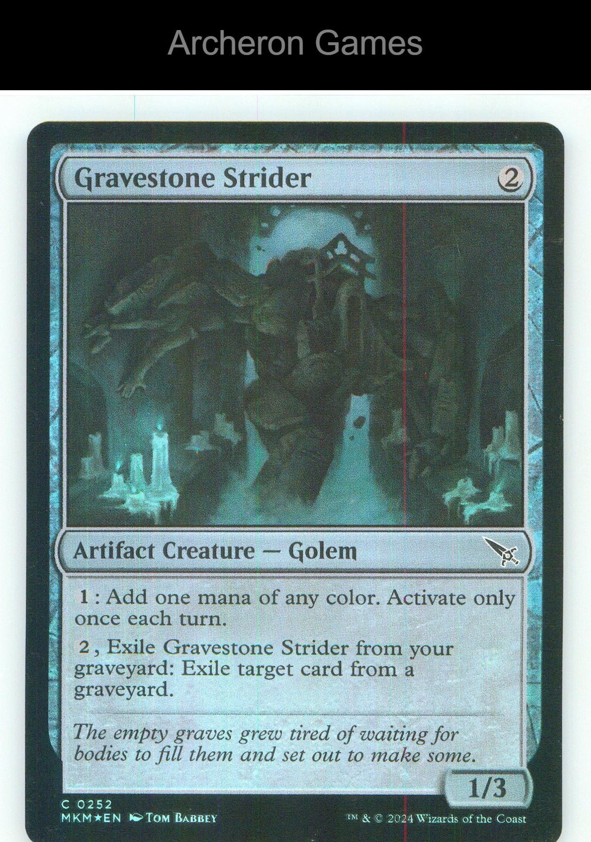 Gravestone Strider MKM 252 C MTG Card NM/EX+ Foil