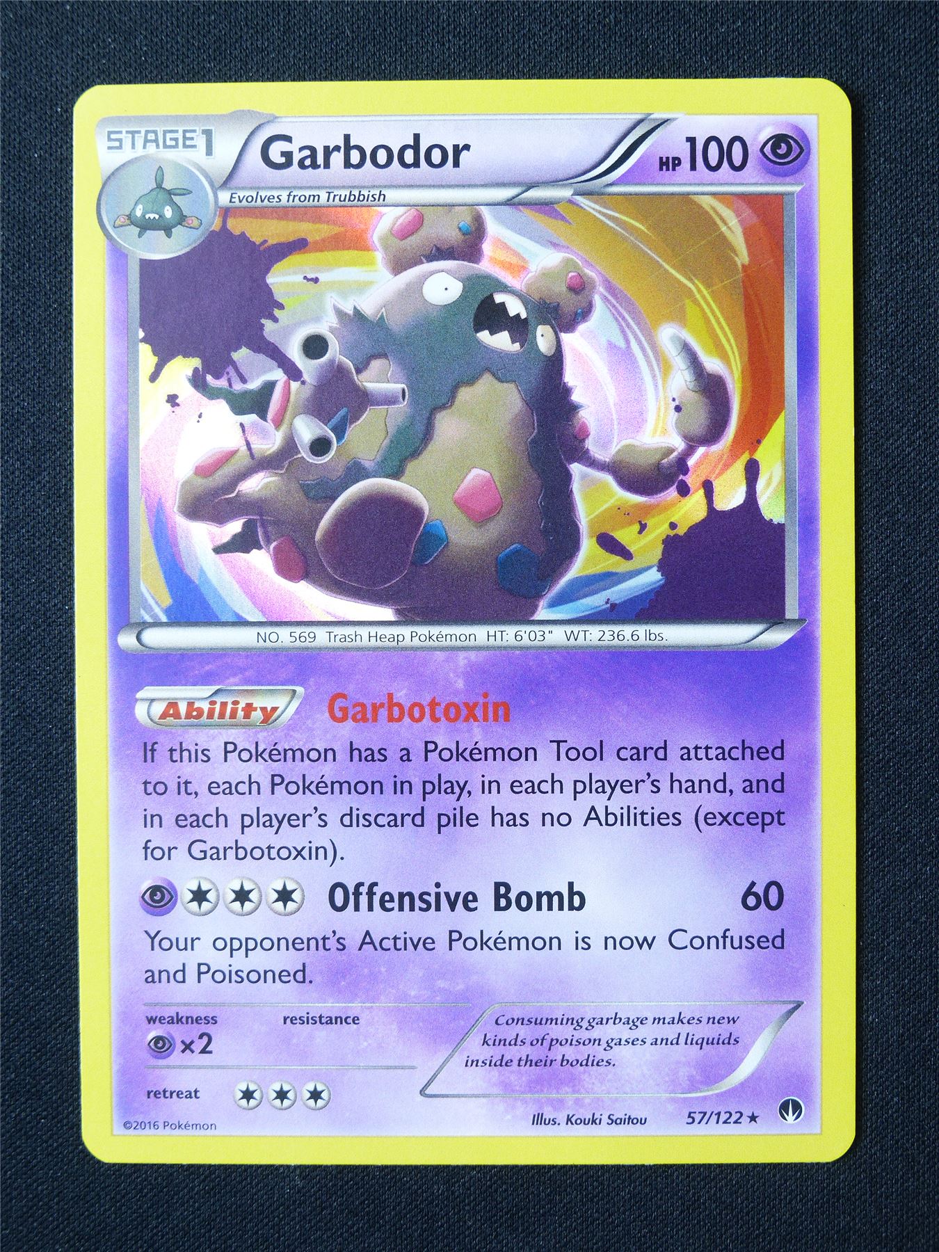 Garbodor 57/122 Holo - Pokemon Card #6V5