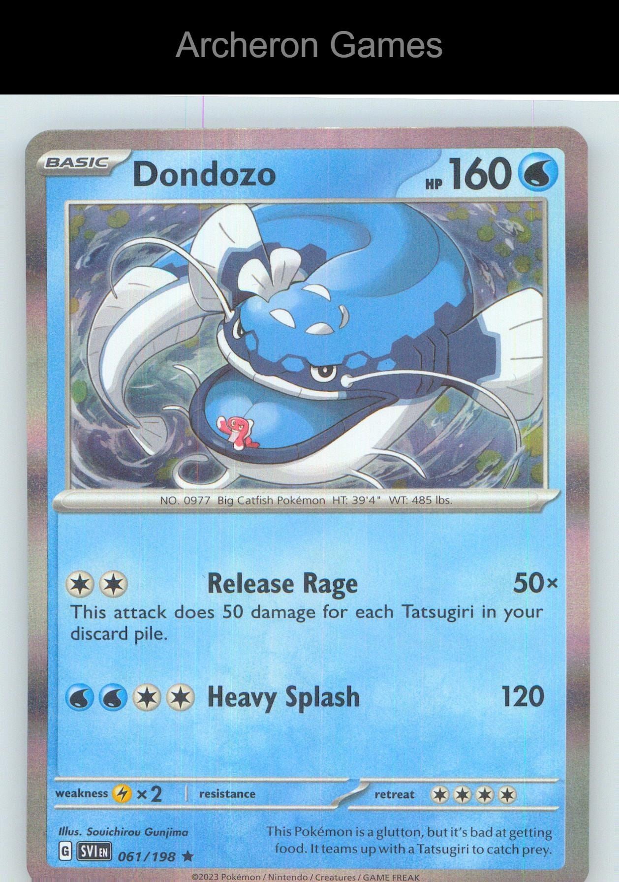 Pokemon Card Dondozo SVI 061/198 R Scarlet & Violet Holo