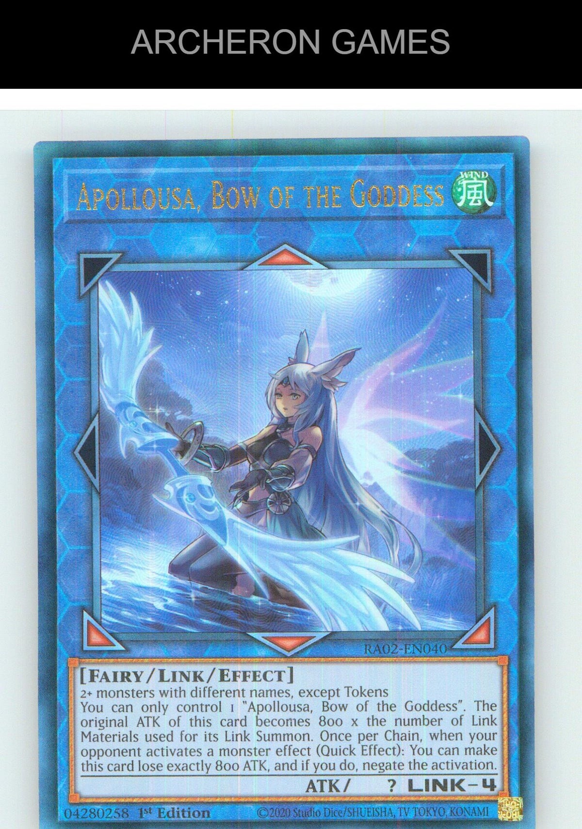 Apollousa, Bow of the Goddess (Alternate Art) (PUR) YUGIOH Card 1st Edition