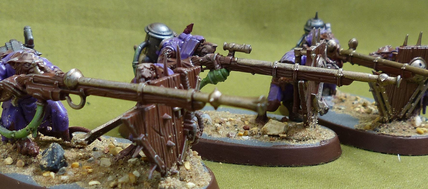 Warplock Jezzails Painted - Skaven - Warhammer AoS #1BV