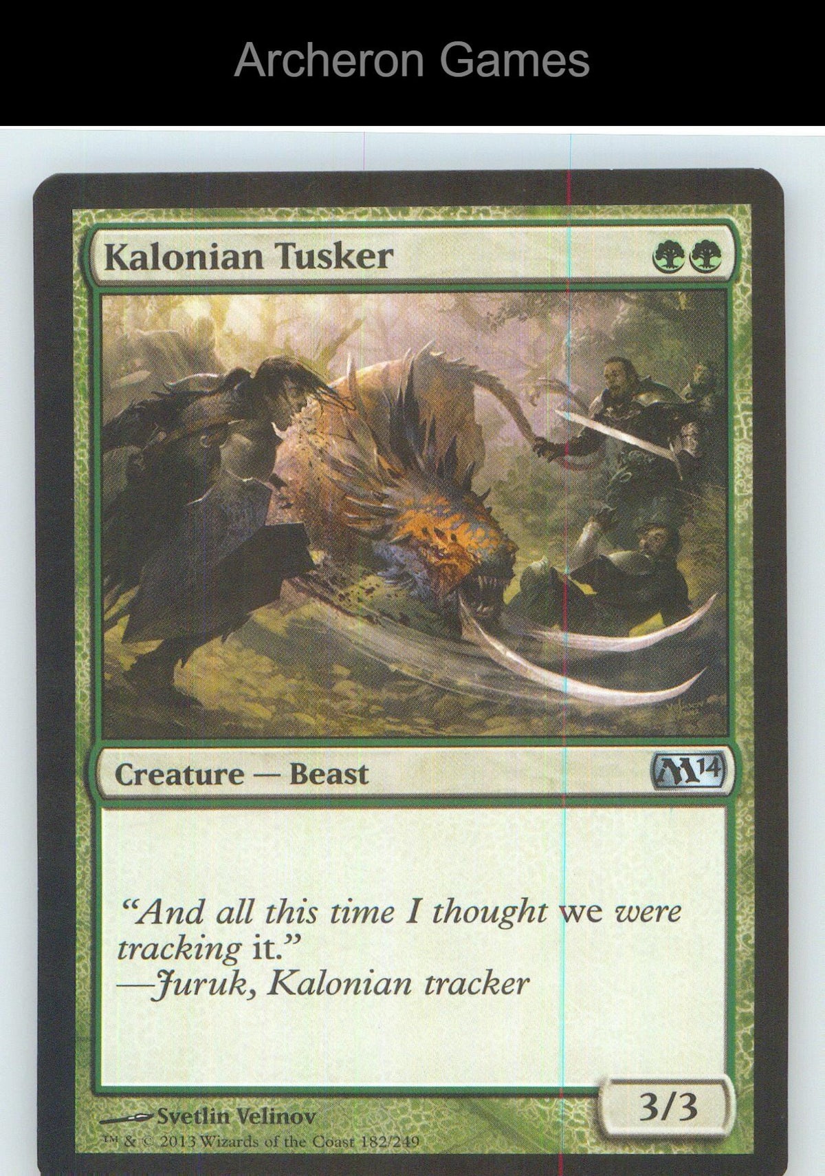 Kalonian Tusker M14 182 UC MTG Card NM/EX+