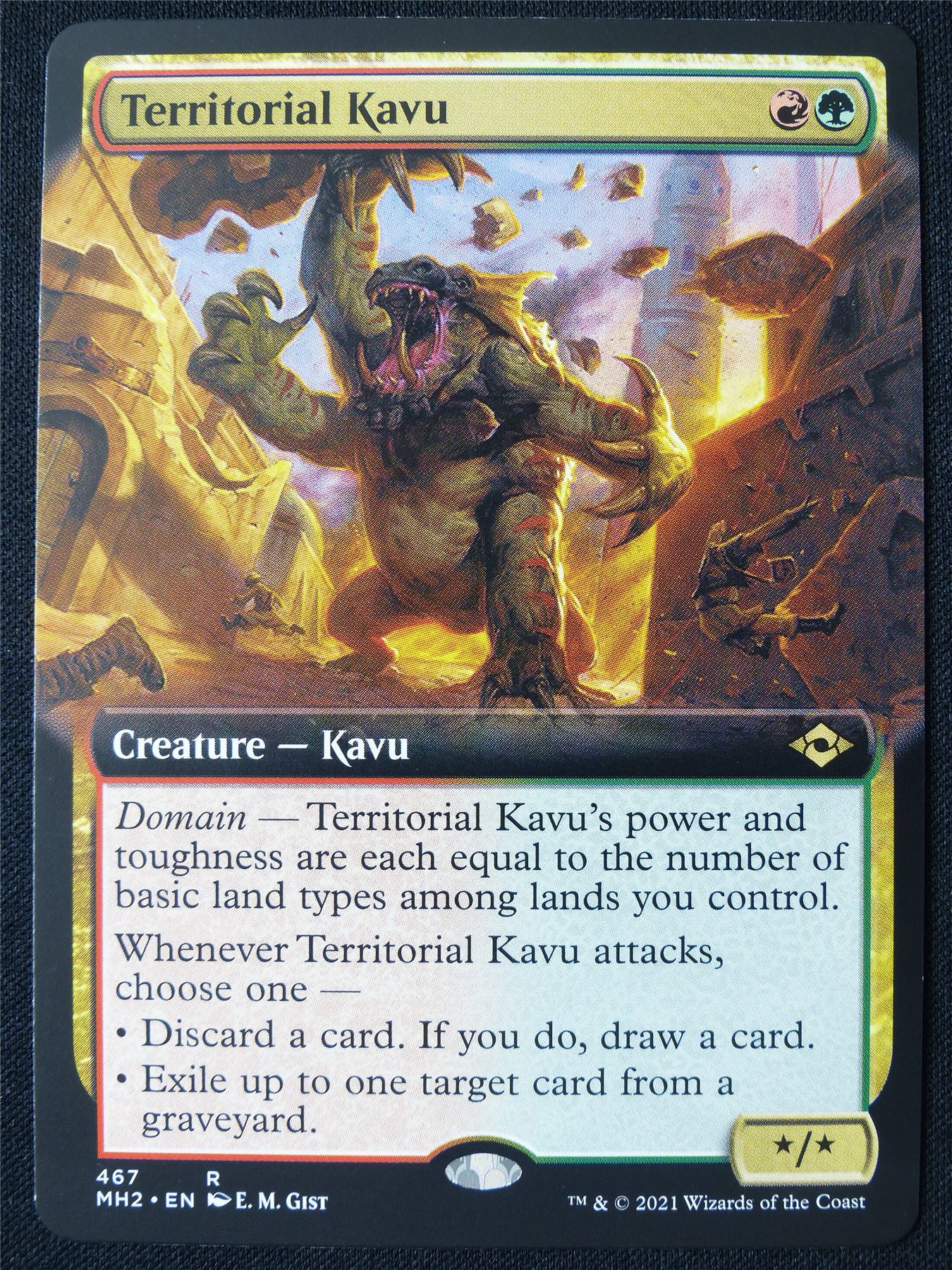Territorial Kavu Extended Art - MH2 - Mtg Card #1PG