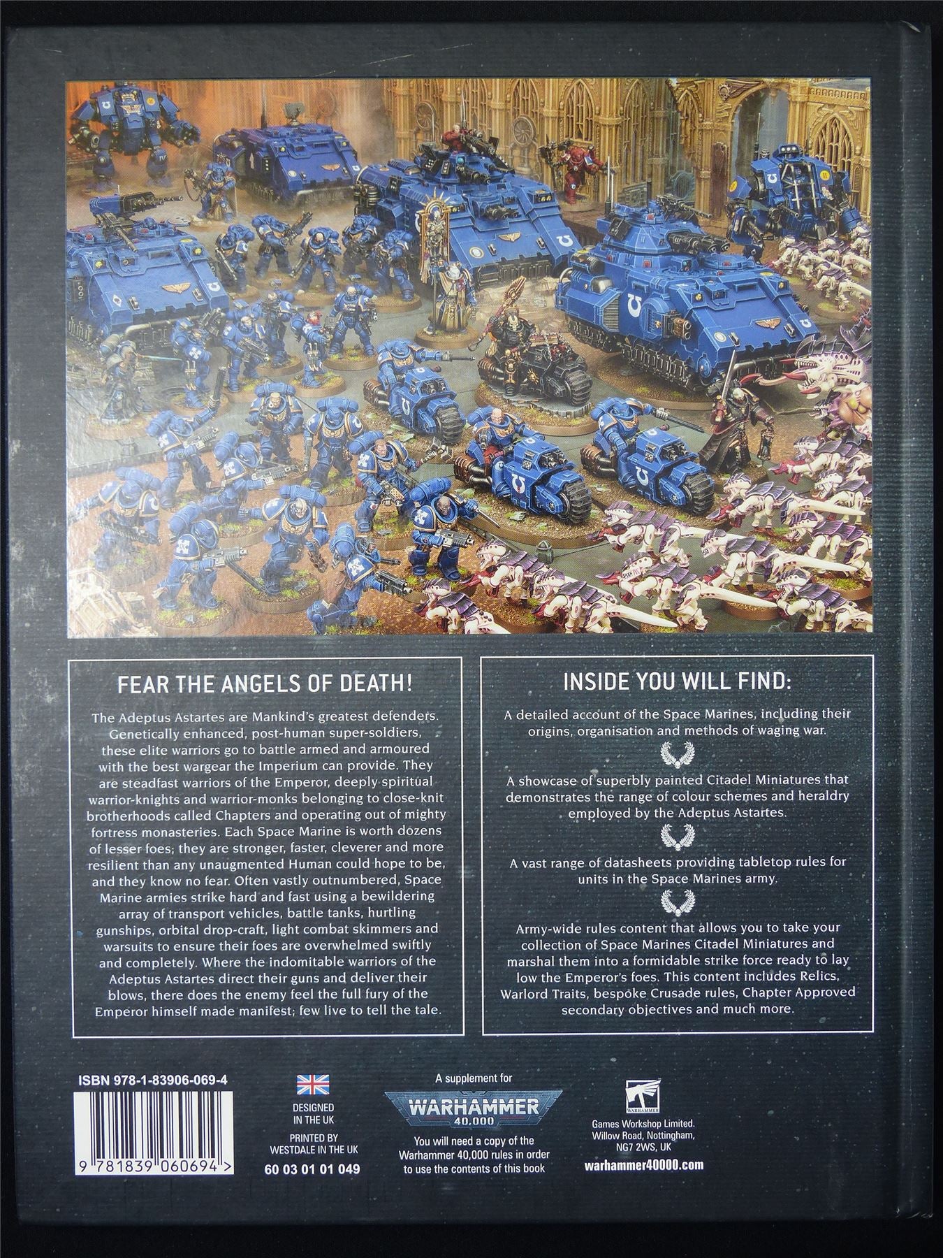 Space Marine Codex 9th Edition - Warhammer 40K Hardback #3R2