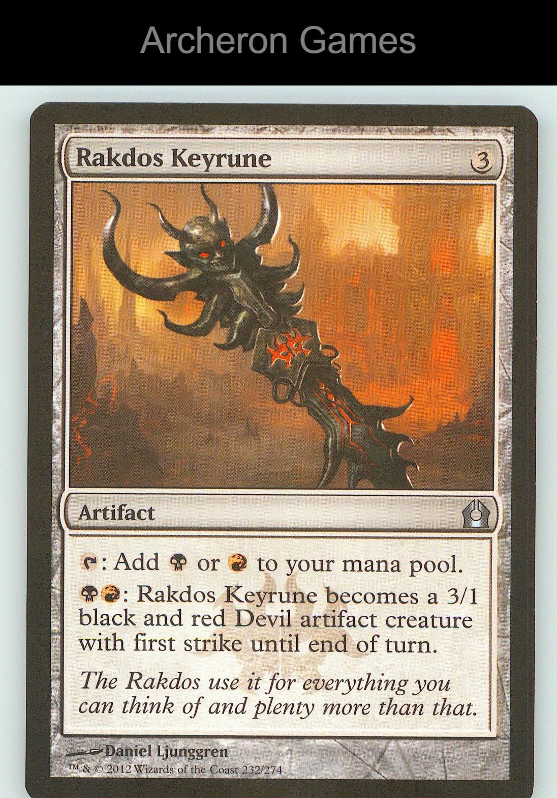 Rakdos Keyrune RTR 232 UC MTG Card NM/EX+