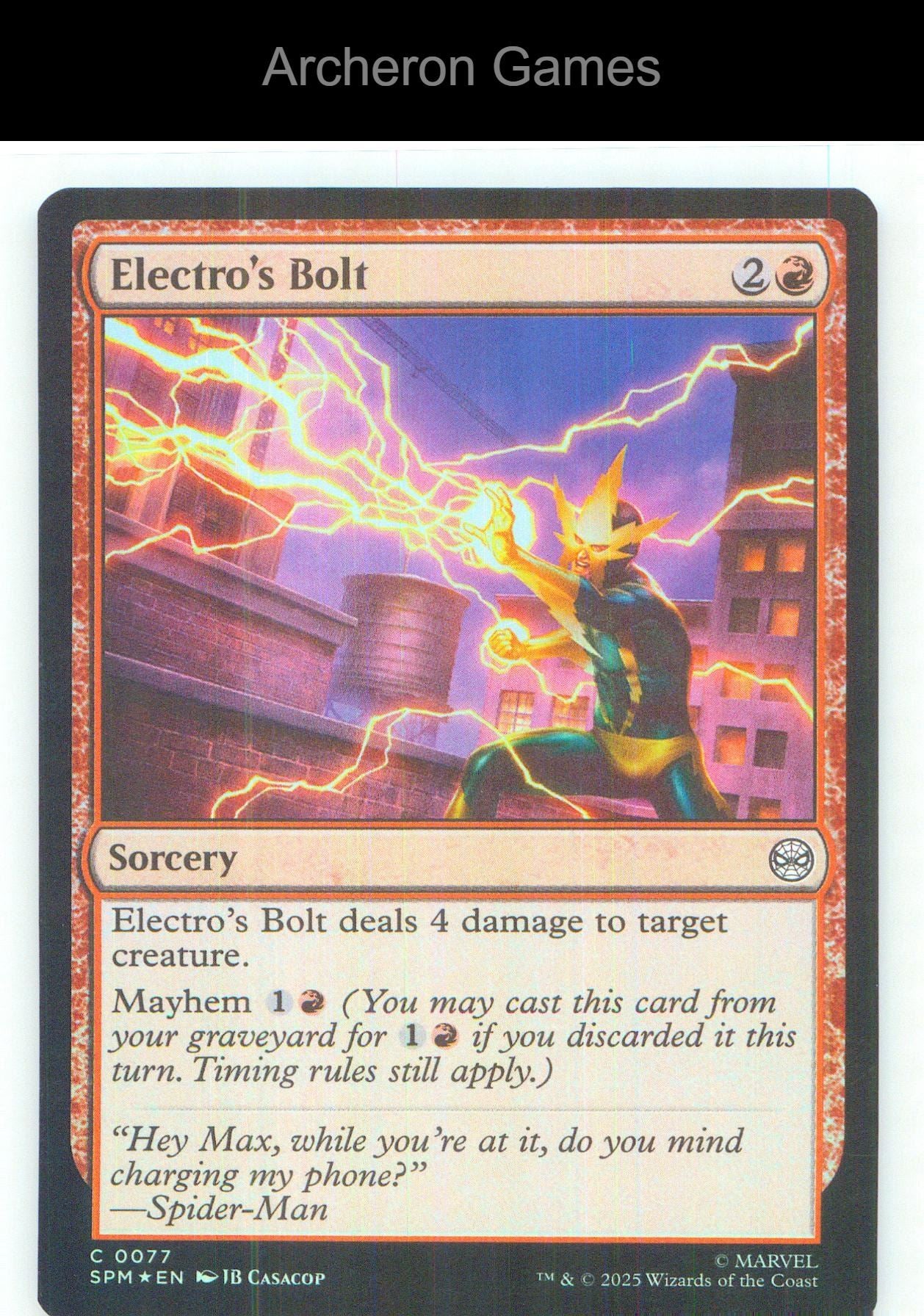 Electro's Bolt SPM 77 C MTG Card NM/EX+ Foil