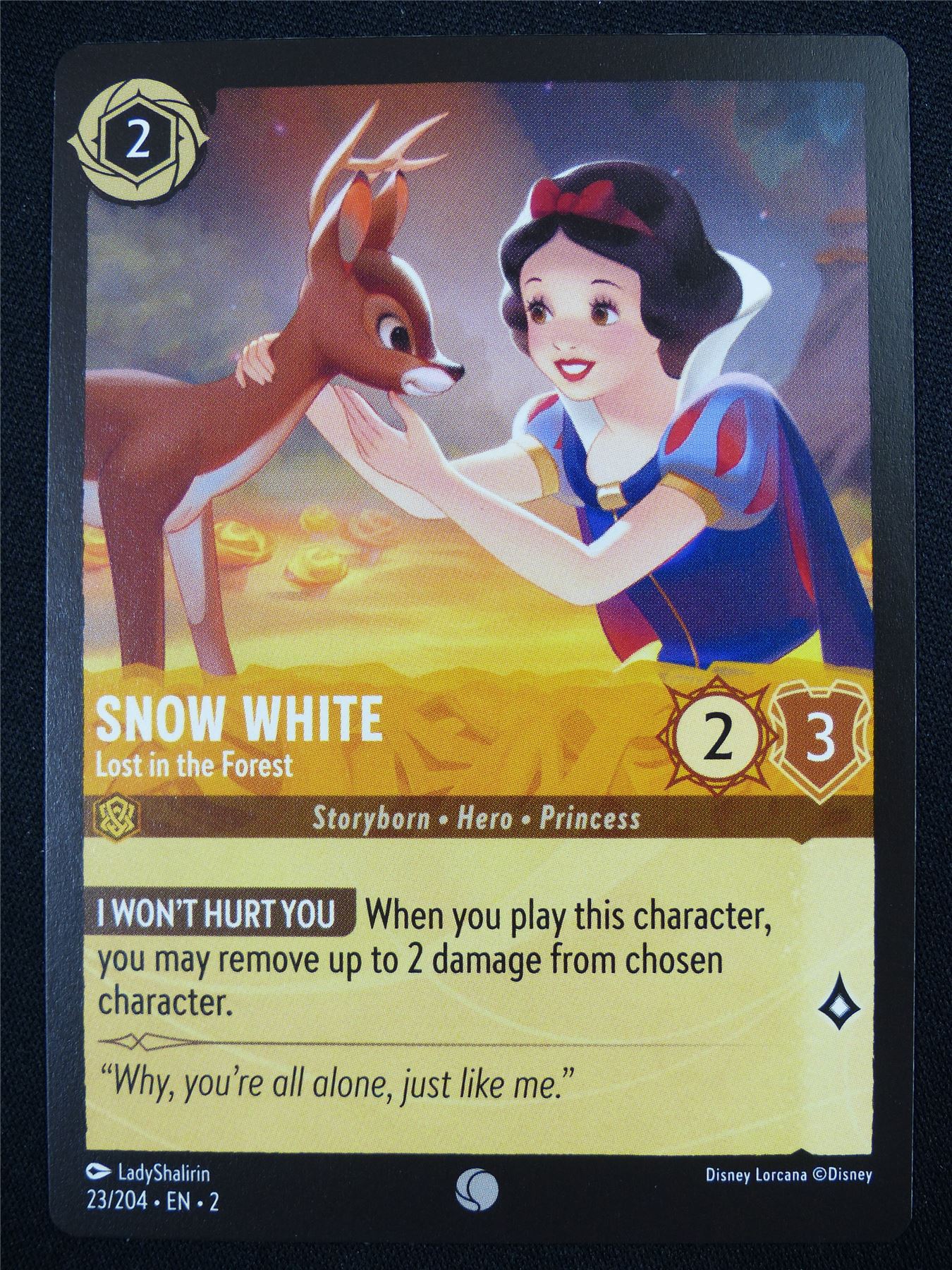 Snow White Lost in the Forest 23/204 - Lorcana Card #4SL