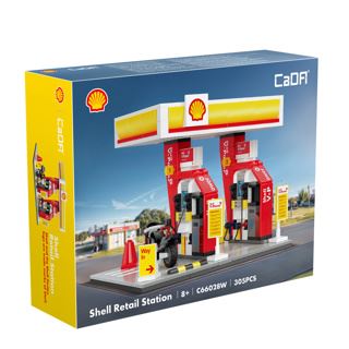 Shell Retail Station - 305 pcs Buildings 300 - 400 Pieces - CaDA #45