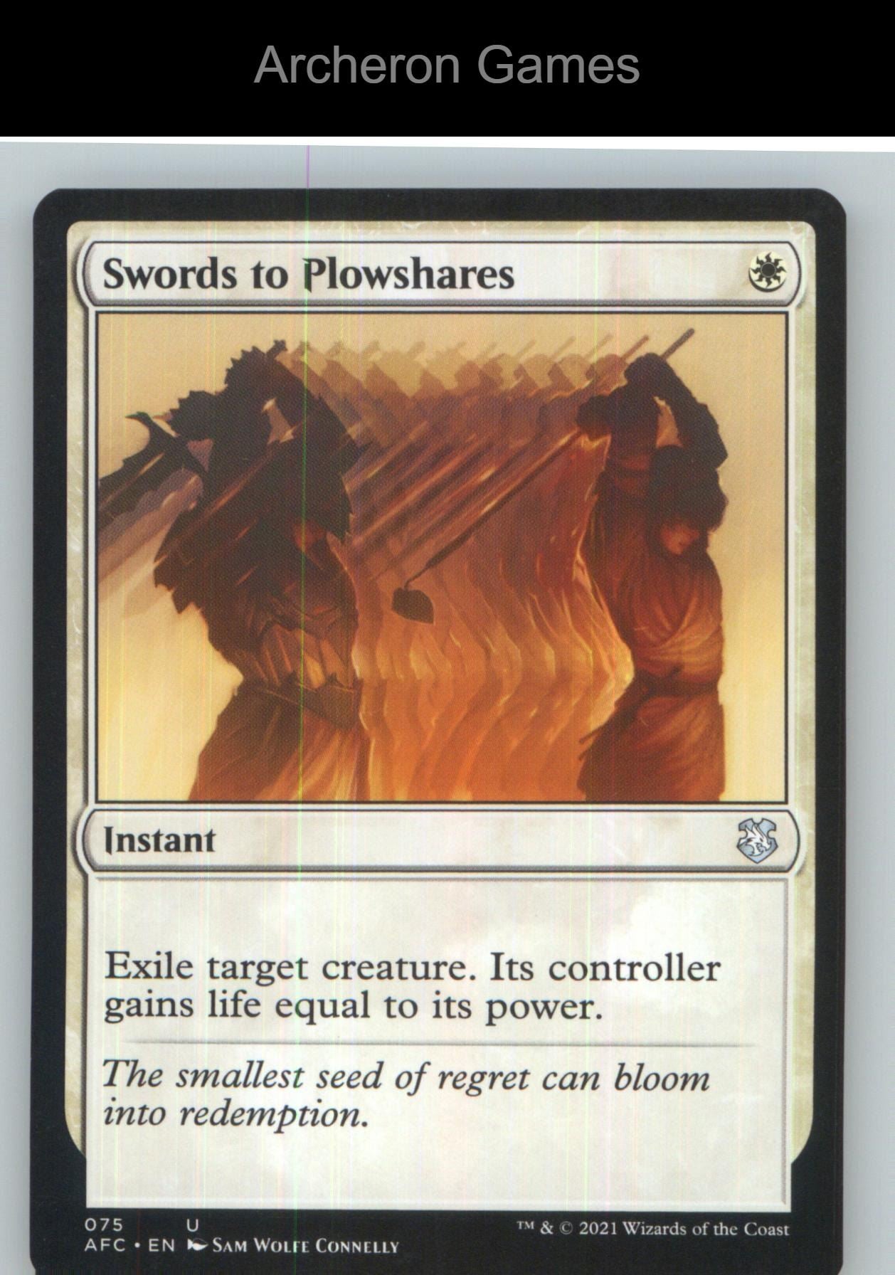 Swords to Plowshares AFC 75 UC MTG Card NM/EX+