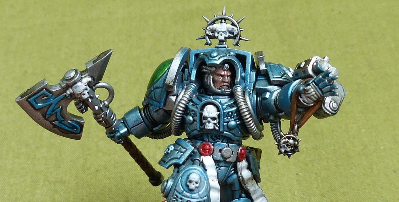 Librarian in Terminator Armour painted - Space Marine - Warhammer 40K #42Z