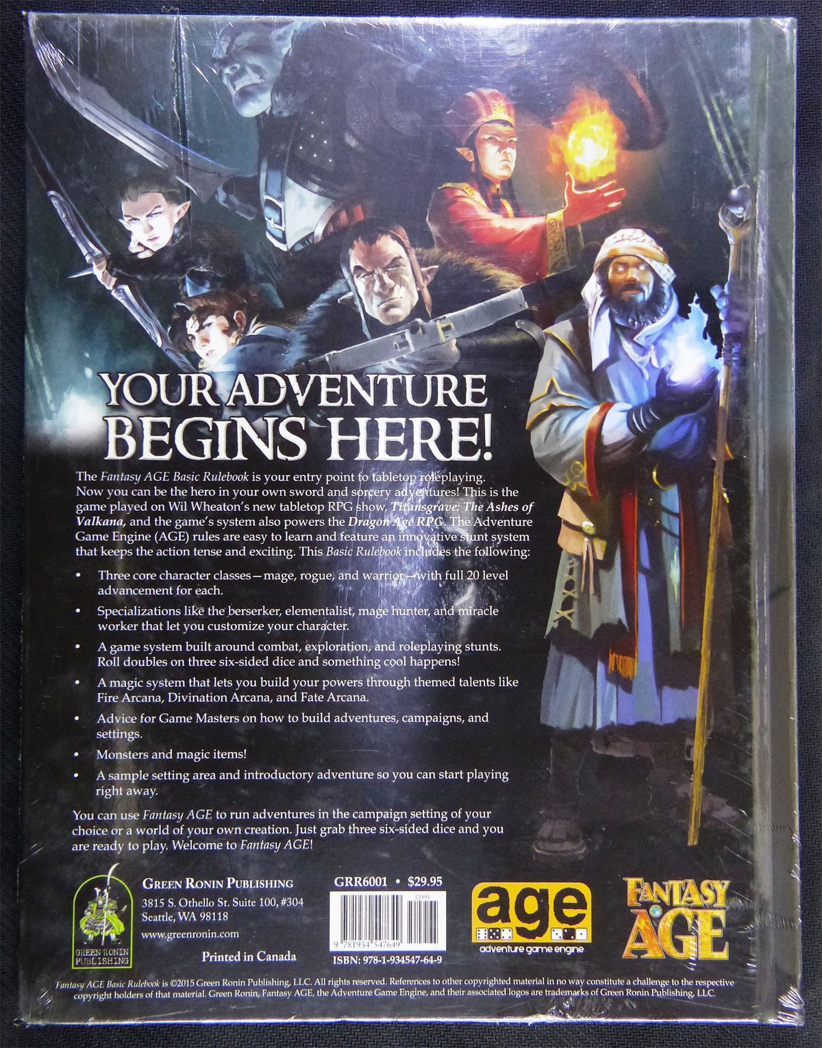 Fantasy Age - Basic Rulebook - RPG #19W