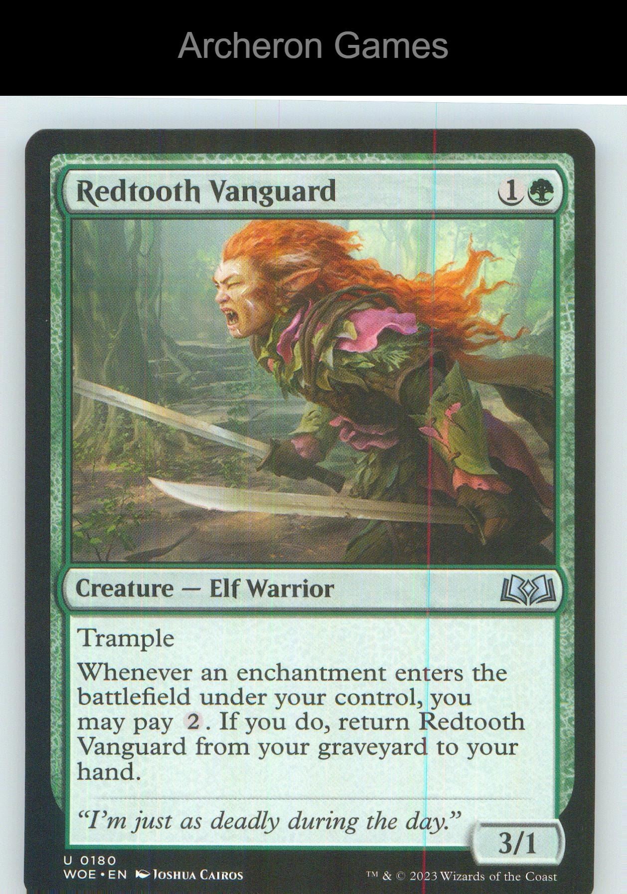 Redtooth Vanguard WOE 180 UC MTG Card NM/EX+
