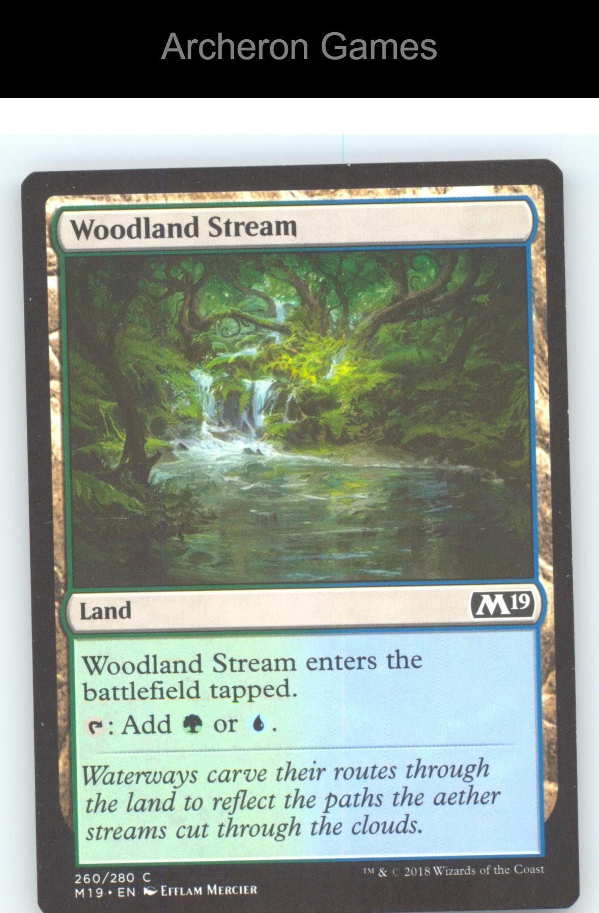 Woodland Stream M19 260 C MTG Card NM/EX+